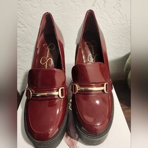 Jessica Simpson Burgundy Loafers